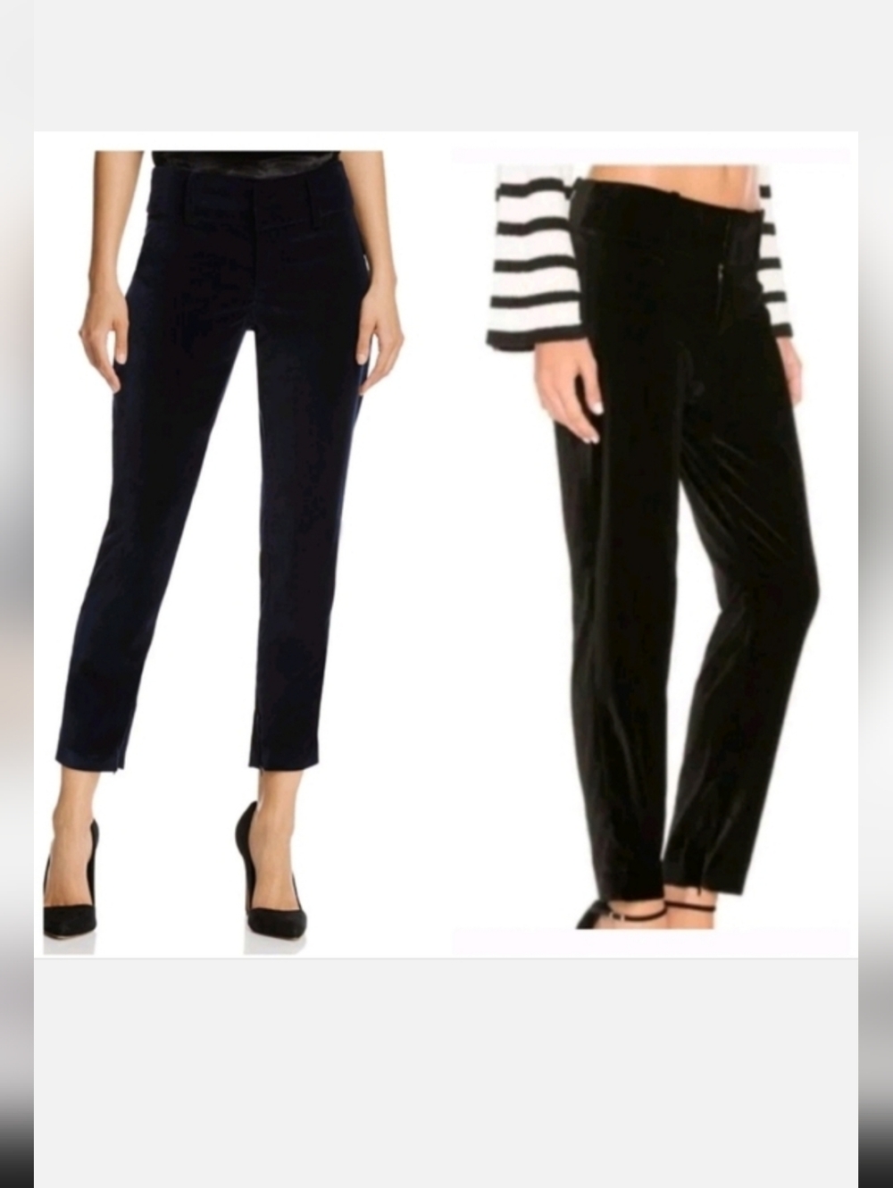 Alice + Olivia stacey slim velvet ankle pants - Picture 10 of 14